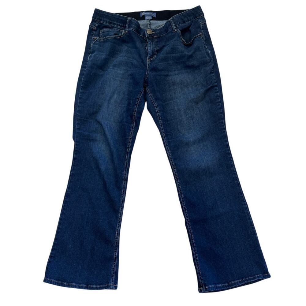 Jeans Womens 18W Dark Blue Bootcut Democracy "Ab" Solution Denim NWOT